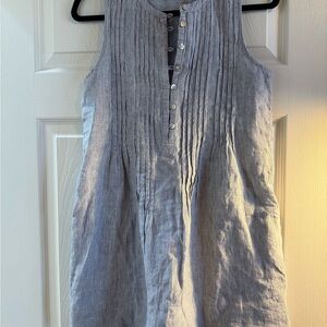 Faherty Blue and White Striped Sleeveless mini dress Size XS